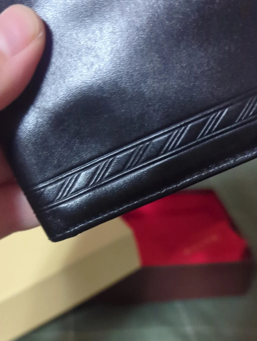 Dark Brown Leather Bi-Fold Wallet